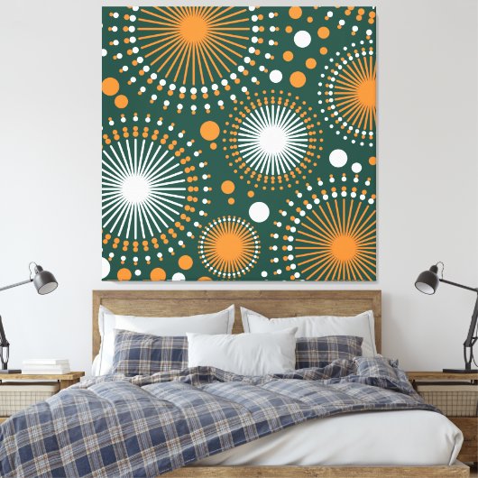  Sky Joy Fireworks Fiesta Canvas Afdruk (Insitu (Slaapkamer))