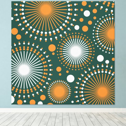  Sky Joy Fireworks Fiesta Canvas Afdruk (Insitu (Houten vloer))