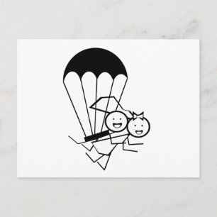 Sky Jump Wedding Briefkaart
