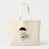 Sky Jump Wedding Grote Tote Bag (Voorkant)