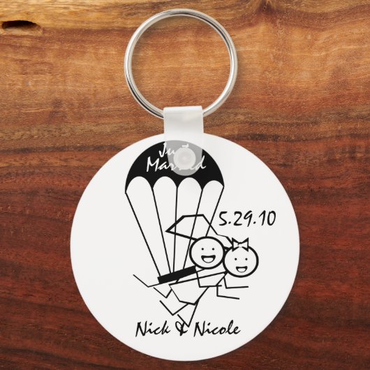 Sky Jump Wedding Sleutelhanger (Voorkant)
