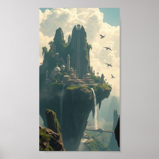 Sky Kingdom of the Ancients - drijvende vesting Fa Poster (Voorkant)