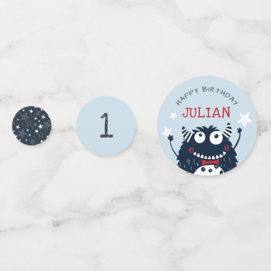 Sky | Kleine gepersonaliseerde Birthday-partij Confetti (Voorkanten)