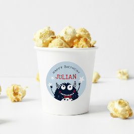 Sky | Kleine gepersonaliseerde kinderen van afgelo Ronde Sticker