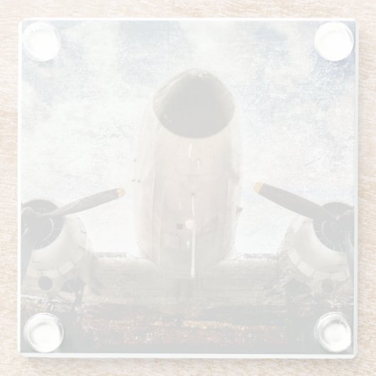 Sky Legend Glazen Onderzetter (Achterkant)