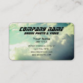 Sky lens abstract professional visitekaartje (Achterkant)