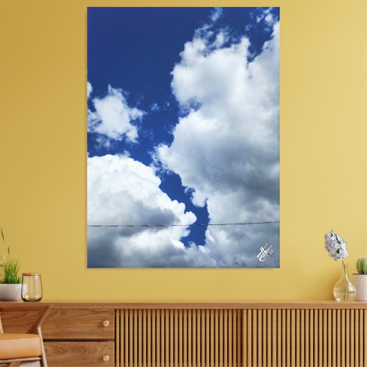 Sky line canvas afdruk (Insitu (Woonkamer))