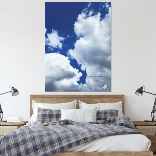 Sky line canvas afdruk (Insitu (Slaapkamer))