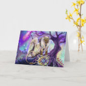 Sky Lion~wenskaarten Kaart (Gele Bloem)