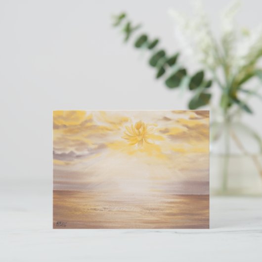 Sky Lotus Briefkaart (Staand voorkant)