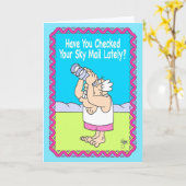 SKY MAIL Birthday-kaart Kaart (Gele Bloem)