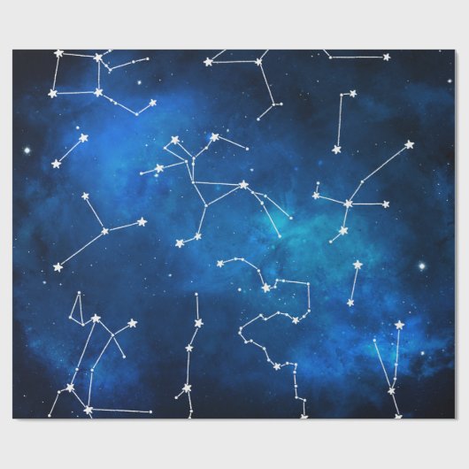 Sky Map Constellation Astronomy Lover Cadeaupapier (Vlak)