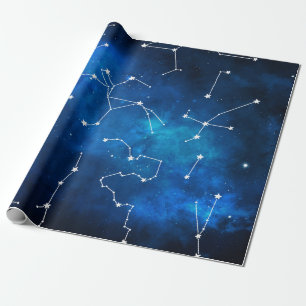 Sky Map Constellation Astronomy Lover Cadeaupapier