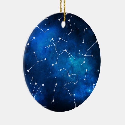 Sky Map Constellation Astronomy Lover Keramisch Ornament (Rechts)