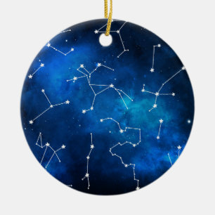 Sky Map Constellation Astronomy Lover Keramisch Ornament