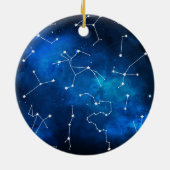 Sky Map Constellation Astronomy Lover Keramisch Ornament (Achterkant)