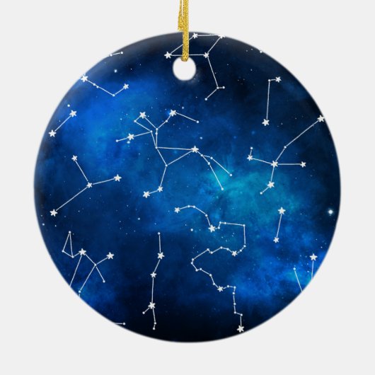 Sky Map Constellation Astronomy Lover Keramisch Ornament (Achterkant)