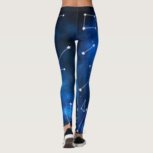Sky Map Constellation Astronomy Lover Leggings (Achterkant)