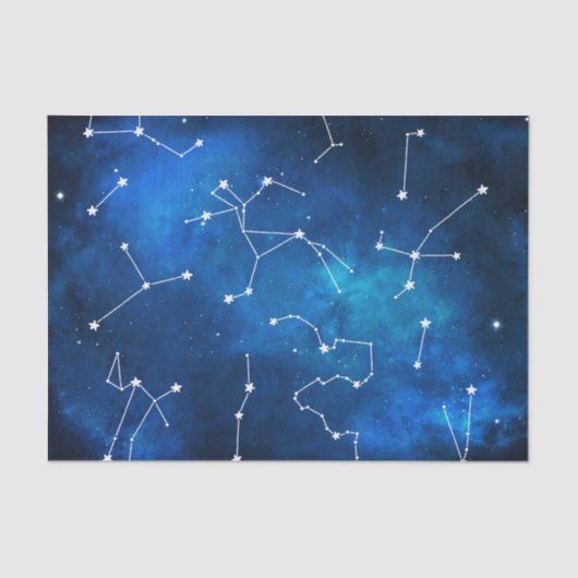 Sky Map Constellation Astronomy Lover Tissuepapier (Voorkant)
