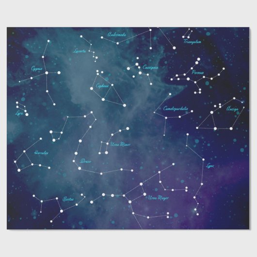Sky Map Constellations Astronomie Cadeaupapier (Vlak)