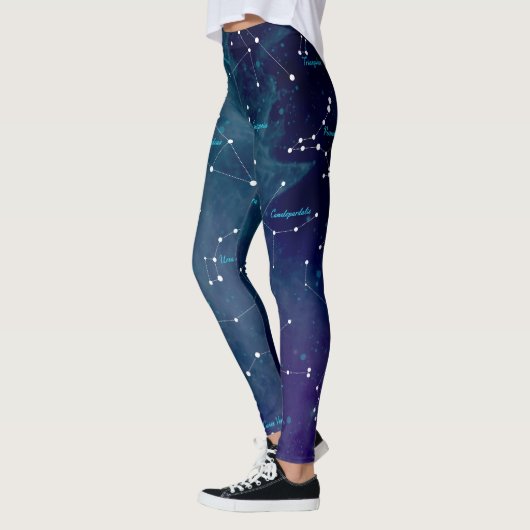 Sky Map Constellations Astronomie Leggings (Links)