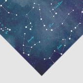 Sky Map Constellations Astronomie Tissuepapier (Detail)