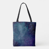 Sky Map Constellations Astronomie Tote Bag (Achterkant)