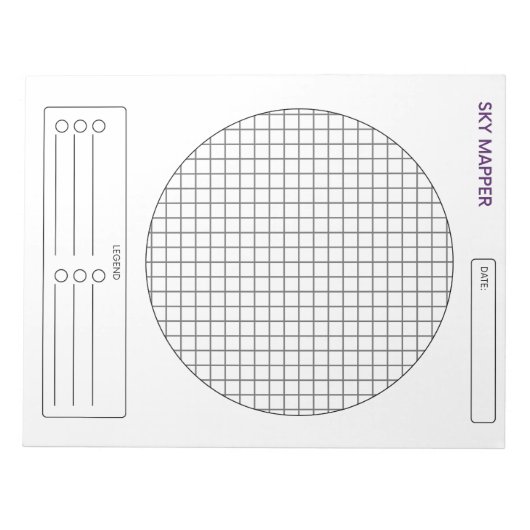 Sky Mapper Notitieblok (Voorkant)