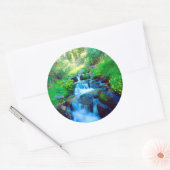 Sky Meadows in het Sierra Nevada gebergte Ronde Sticker (Envelop)