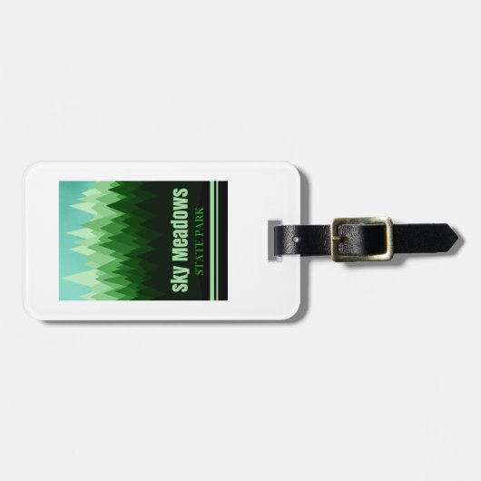 Sky Meadows State Park Virginia Forest Bagagelabel (Voorkant horizontaal)