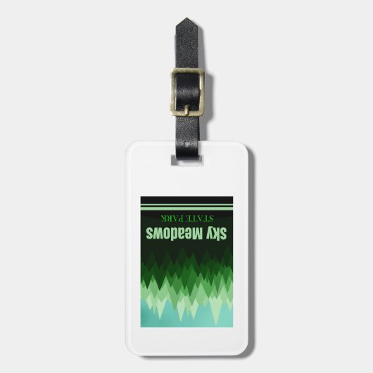 Sky Meadows State Park Virginia Forest Bagagelabel (Voorkant verticaal)