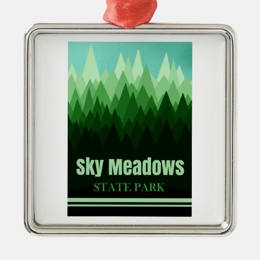 Sky Meadows State Park Virginia Forest Metalen Ornament (Voorkant)