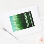 Sky Meadows State Park Virginia Forest Rechthoekige Sticker (Envelop)