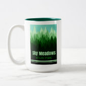 Sky Meadows State Park Virginia Forest Tweekleurige Koffiemok (Links)