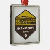 Sky Meadows State Park, Virginia Metalen Ornament (Rechts)