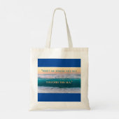 "Sky Meet the Zee" Canvas tas (Achterkant)