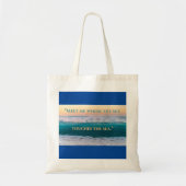 "Sky Meet the Zee" Canvas tas (Voorkant)