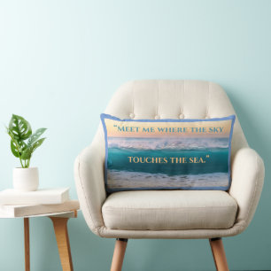 "Sky Meet the Zee" Sierkussen Kussen
