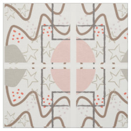 Sky Mid Century moderne stof