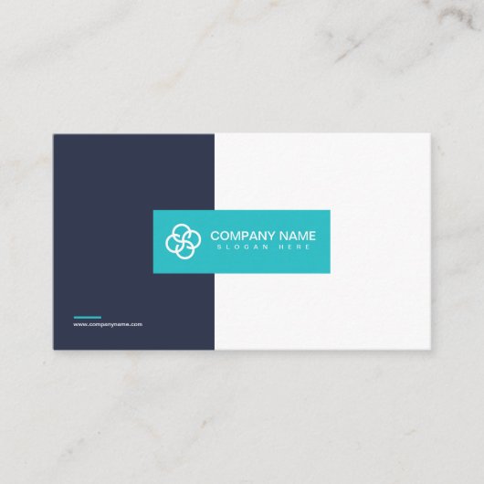 Sky Modern Simple Professional QR-code scanbaar Visitekaartje (Voorkant)