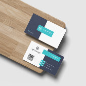 Sky Modern Simple Professional QR-code scanbaar Visitekaartje