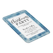 Sky Modern Stoffig Blauw Sneeuwvlokje Magneet (Rechterzijde)