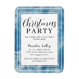 Sky Modern Stoffig Blauw Sneeuwvlokje Magneet