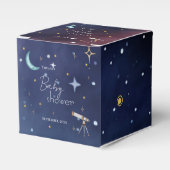 Sky Moon & Stars Celestial Baby Shower  Bedankdoosjes (Voorkant Zijde)