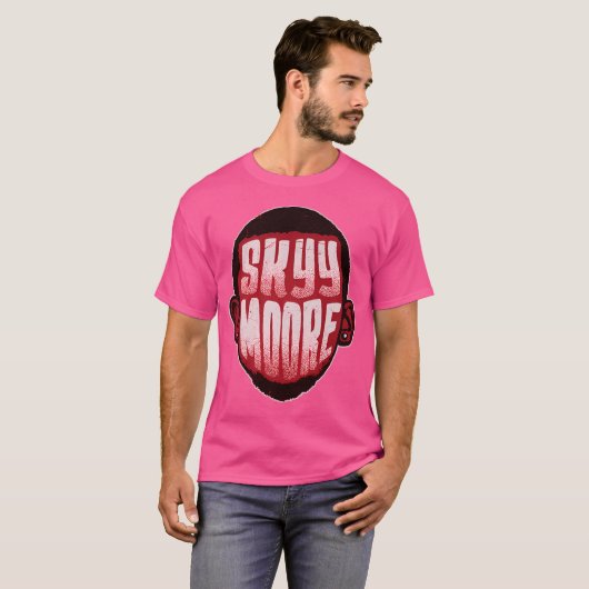 Sky Moore Speler Silhouette T-shirt (Voorkant volledig)