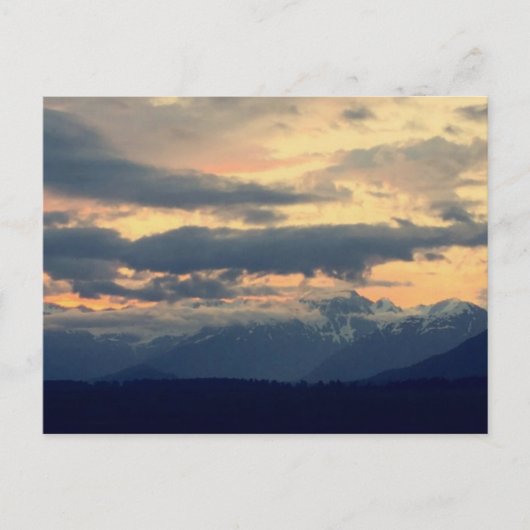 Sky, Mountain en Cloud Briefkaart (Voorkant)