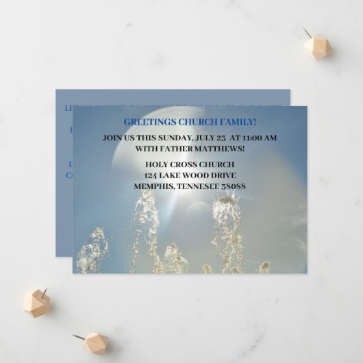 Sky Nieuwkomers naar uitnodiging van de parochieke (Voorkant / Achterkant in situ)