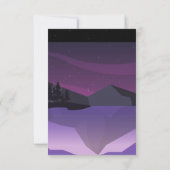 Sky Night Astronomy Galaxy Pink Paars Milky Space Save The Date (Achterkant)