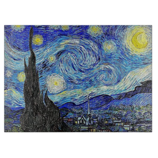  Sky Night Sterrennacht Snijplank (Voorkant)