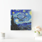  Sky Night Sterrennacht Vierkante Klok (Huis)